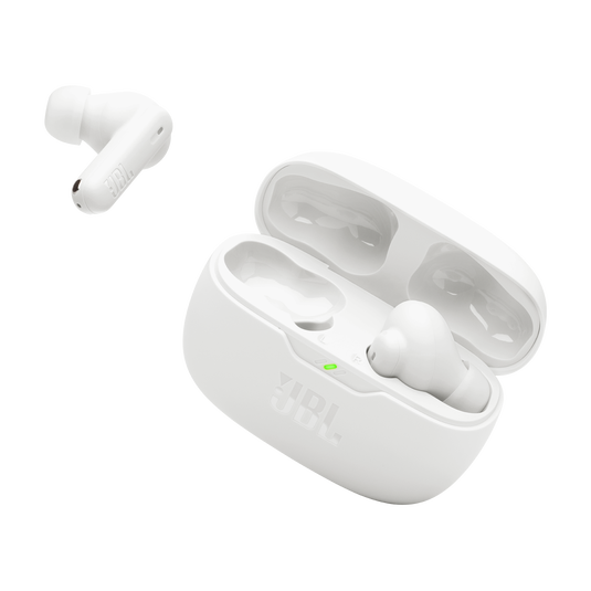 JBL Wave Beam 2 - White - True Wireless Noise Cancelling Earbuds - Detailshot 2 image number null